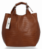 Kožené kabelka shopper bag Vittoria Gotti zrzavá VG804